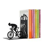 Balvi Sujetalibros Le Tour Color Negro Un Ciclista en una montaña Metal